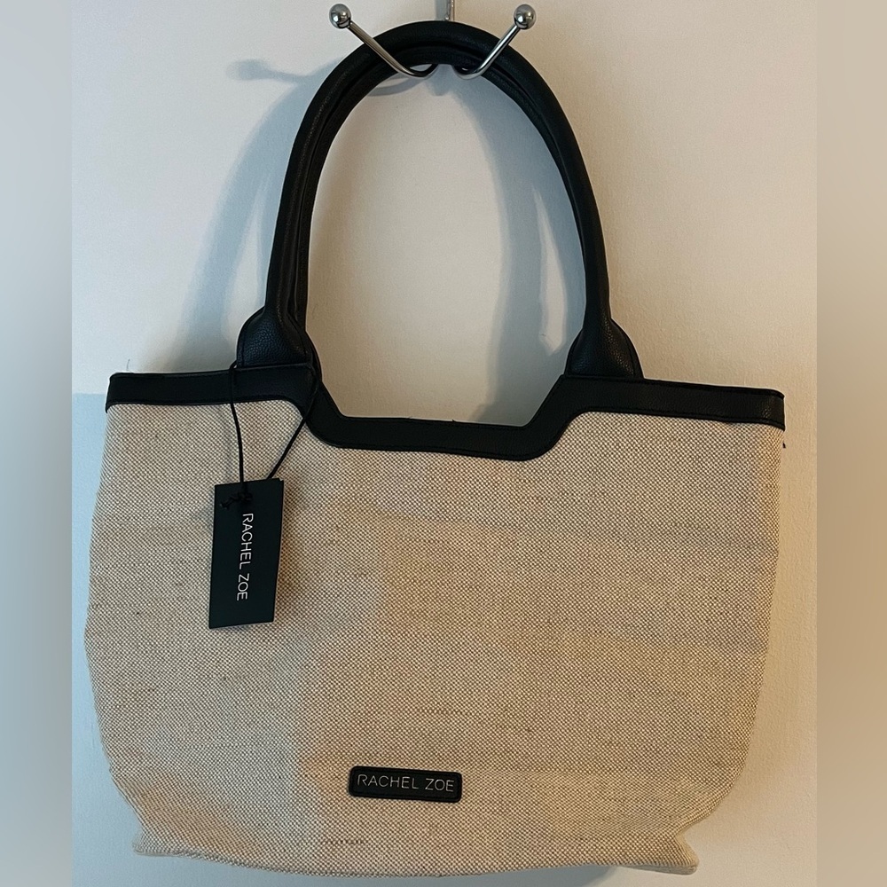Rachel Zoe Capri Fabric Tote in Natural Canvas